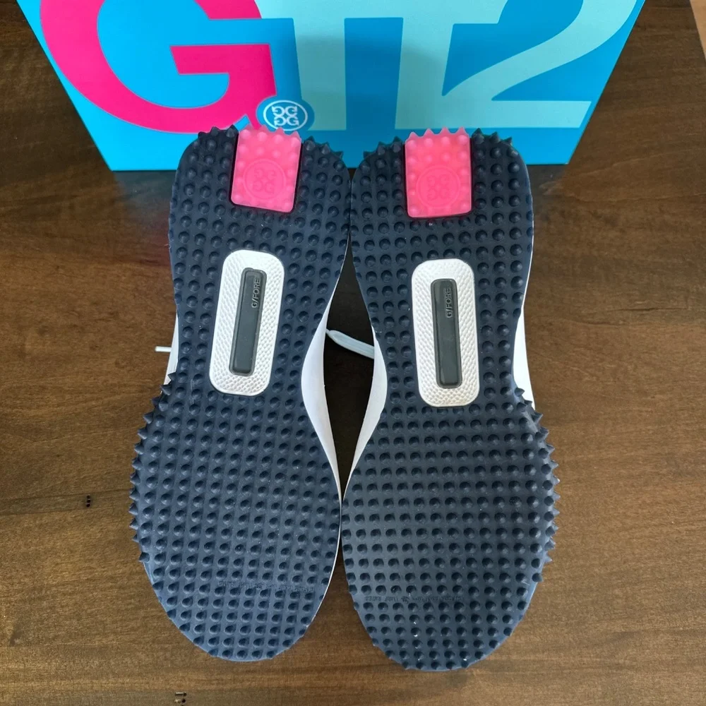 G/Fore Womens Leather Kiltie G.112 Golf Shoes SneakerS Snow/Twilight Sz 9.5 NEW - Picture 5 of 10